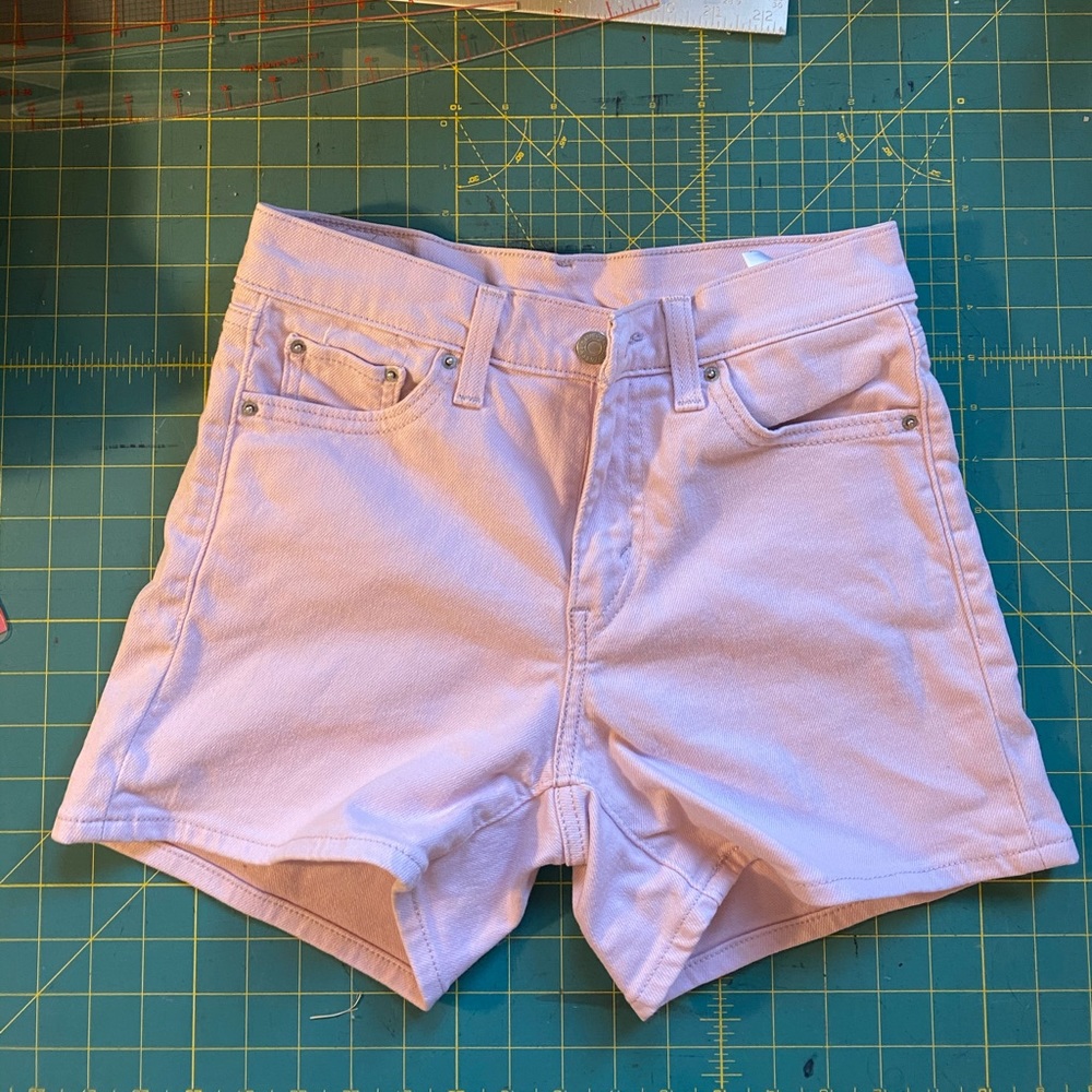 Levi’s pink jean shorts